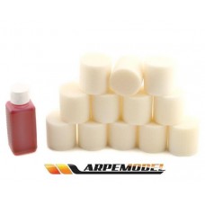 Esponjas Filtro Ar Dupla 12Un + Óleo 1/8TT Mugen MBX 6